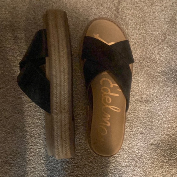 Sam Edelman Shoes - Sam Edelman Platform Espadrilles Black